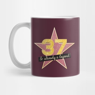 37th Birthday Gifts - 37 Years old & Already a Legend Mug